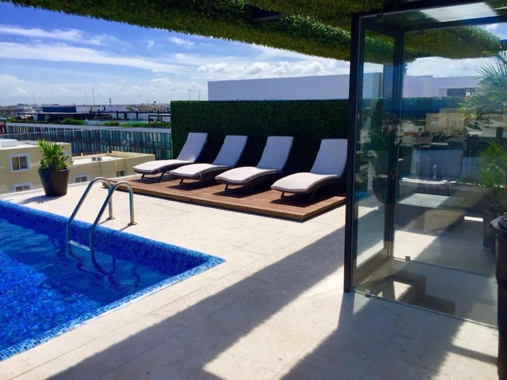 Appartamento Luxury 5Th Avenue Menesse 32 Playa del Carmen Esterno foto